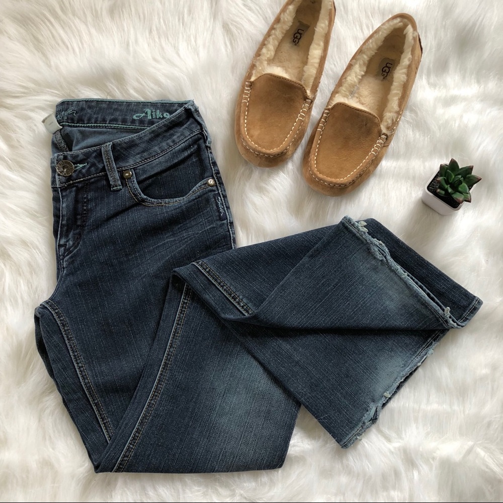 Silver Aiko Stretch Flare Jeans